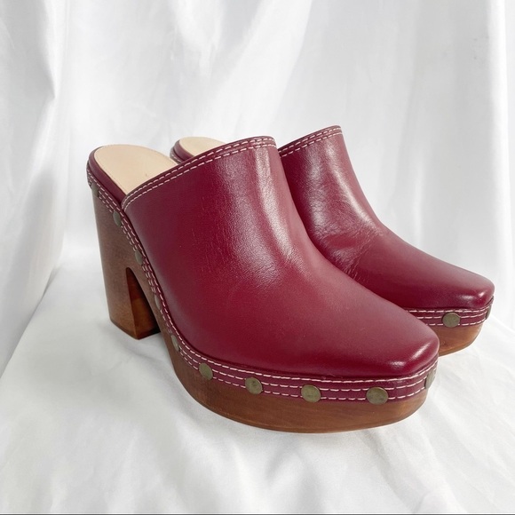 Jacquemus Les Sabots Leather Clog Mule Red - Picture 5 of 11